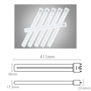 OSRAM 오스람 둘룩스 L램프 36W 6개입 주광색 / 백색, 주광색(형광등색), Dulux L 36W/840, 가로 41.1 x 세로 3.8, 6개