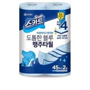 스카트 프레쉬 블루 행주타올 45매, 6개