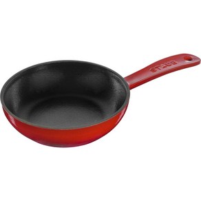 Staub staub 스토우 「스킬렛 체리 16cm」후라이팬 법랑 주물 철 인덕션 가능 Skillet 40501-146, 1개