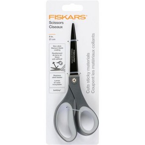 Fiskas 피스카 소프트 그립 티타늄 가위 만능 사무실 예술 공예용 8 일자 손잡이 오렌지, Classic Gay
