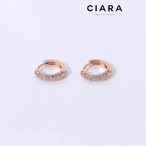 CIARA 14K Livono 샤이닝풀스톤 원터치 귀걸이(GoldPlated)