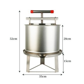 두부짜는기계 압축기 수동식 틀 프레스 야채 업소용 압착 콩물 수분제거 압착기, 1개, 전체 스테인리스 3필터