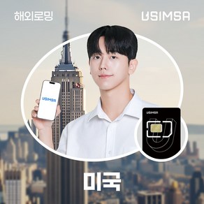 유심사 미국유심 유심사USIM 데이터 무제한, 10일, [택배수령] 일/500MB 무제한, 1개