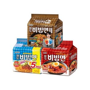 비빔면II(4입)+비빔면(5입)+비빔면 매운맛(5입), 없음