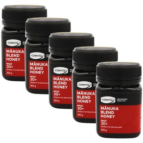 콤비타 마누카 꿀 UMF30+블랜드허니 뉴질랜드 마누카꿀 효능 고함량 250g 5통, 5개