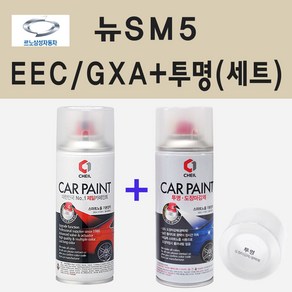 삼성 뉴SM5 EEC GXA 블랙메탈릭 스프레이 페인트 + 투명스프레이