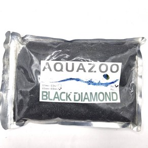 어밥 AQUAZOO 어항 바닥재 모래 0.5-0.8mm BLACK DIAMOND 2kg, 1개