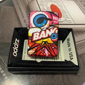 ZIPPO 지포 라이터 빈센조 클래식 라이타 콘스탄틴 빈티지 메탈 신기한 디자인 Bank 그래피티 올 사이드 프린트 키스 미 방풍 액세서리 박스 컬렉션