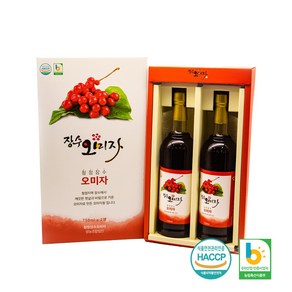 [선물용] 청정장수오미자 오미자청 750ml*2개입 / 오미자엑기스 / 오미자차, 750ml, 1개입, 2개