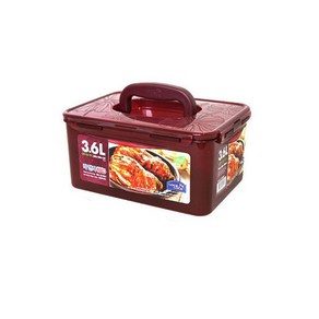 락앤락 김치통 직사각 원핸들 김치통 3.6L HPL827MWN, 1개