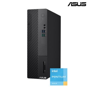 ASUS S500SE 슬림형 미니 컴퓨터 데스크탑 인텔 펜티엄 골드 사무용 업무용 가정용 PC, Fee DOS, 256GB, 8GB