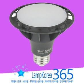 THE SSEN LED PAR30 15W 120도 확산형 E26 E27 안정기 내장형, 3000K-전구색-따뜻한 느낌 연주황 빛, 1개, 전구색