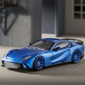 Stance Huntes 1:64 페라리 노비텍 812 F12 TDF N-Lago 블루 (엔진룸 오픈), 1개