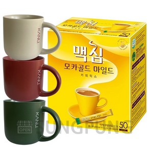 맥심모카골드 커피믹스 50T+데일리머그, 1개, 50개입