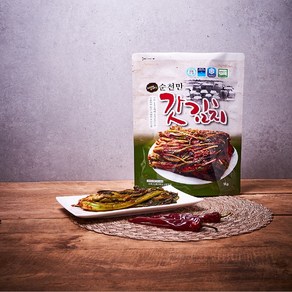 순천 개랭이 홍갓김치 1kg, 1개