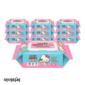 [리뉴얼] 크고 도톰한 헬로키티 행주티슈(30매)X10팩, 단품, 10개