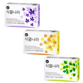 식물나라 세안 비누 100g x12개 (라벤더4+캐모마일4+히노끼4), 12개