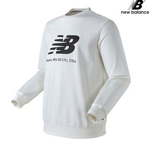 뉴발란스 NBNCB21053-IV 뉴발 빅로고 STANDARD FIT 남녀공용 긴팔티 맨투맨