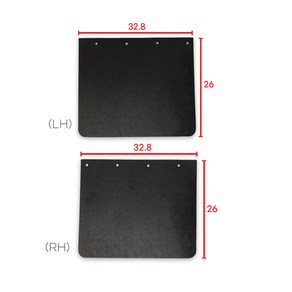 봉고3 신형 흙받이 흙고무(뒤) 휀다흙받이 32.8*26 국산 순정호환용 개당 612264E001(후우측) 612254E001(후좌측) 좌우선택