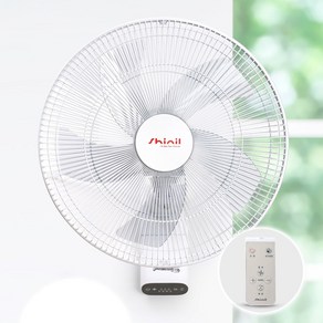 신일 40cm 5엽 벽걸이 선풍기 리모컨 업소용 식당 사무실 공장 수면풍 강력한모터