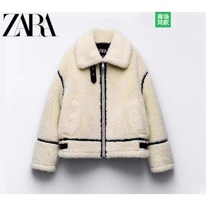 ZARA 여성 플리스 무스탕 자켓 재킷 양털 퍼 뽀글이 숏 코트 3548247