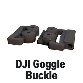 [3Dprint] DJI Goggle Strap Buckle