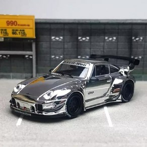 Sta Model 1:64 포르쉐 RWB 993 GT - 크롬 실버, 1개