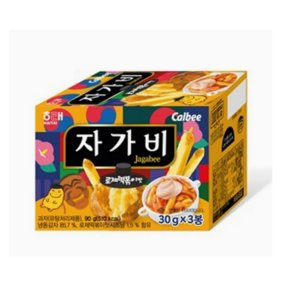 calbee 자가비 로제떡볶이맛, 4개, 90g