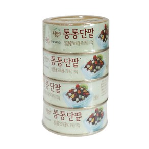 복음자리 통통단팥120g 8개 빙수재료 국산팥, 120g