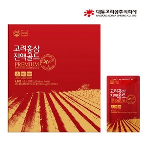 대동고려삼 고려홍삼진액골드 80ml x 60포 6년근 홍삼추출액, 1개, 4800ml