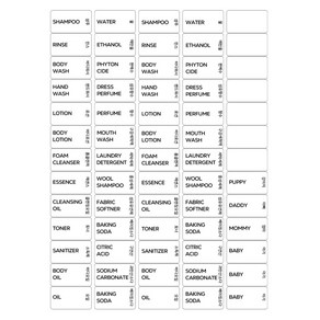 세제소분용기 라벨 디스펜서 라벨, 미니라벨65종, 1개