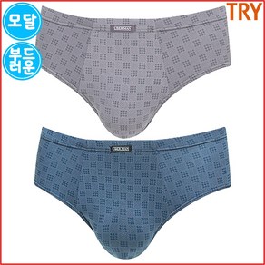 트라이 남성 모달 세미맥시 남자 삼각팬티 2매입 XG81 MA2