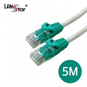 LANsta CAT.6 UTP 크로스 랜케이블 5m/LS-6UTPC-5MG/연선/기가비트/250MHz 대역폭/50u 금도금 커넥터/8P8C/RJ45/크로스배열 랜선/트위스트 페어, 1개, 5m