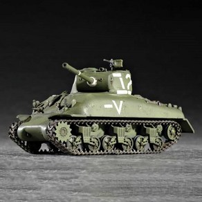 트럼페터 미국 M4A3 76(W) 셔먼 전차 탱크 밀리터리 프라모델 1:72, 1개