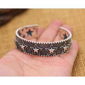 MINISHELL 순은 실버 S925 은 뱅글 BANGLE 팔찌 16.5mm 선물 별 스타