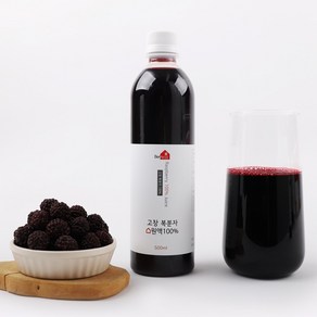 설탕없는 고창 복분자 착즙원액 100%, 500ml, 2병