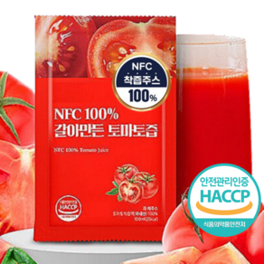 토마토 즙 100% 국내산 NFC 착즙 원액, 1박스, 3L