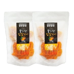 말랑말랑 씨없는 청도 감말랭이 100g (2봉), 100g(1봉), 2개