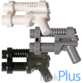 레고 부품 무기 자동총 피스톨 Minifig Weapon Gun Two Bael Pistol 4659662 95199, 진회색(Dak Bluish Gay), 1개