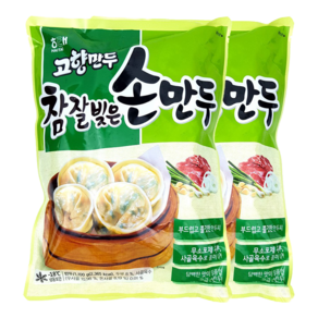 해태 고향만두 참잘빚은 손만두810g 찐만두/떡만두국/고기만두, 2개, 810g