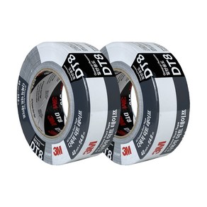 3M DT8 실버 덕트테이프 48mm x 54.8m / 청테이프 천테이프 면테이프, 2개