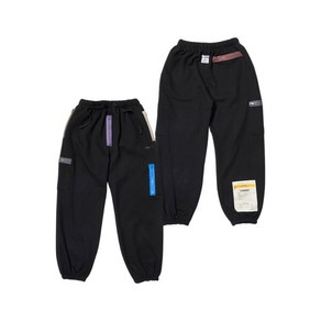 [스티그마] ZIPPER WIDE JOGGER PANTS BLACK