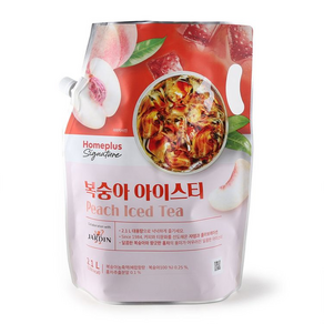 쟈뎅 복숭아 아이스티 대용량 파우치 액상 음료 2.1L 1개