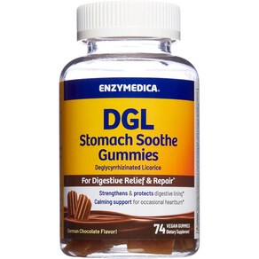 Enzymedica 엔자이메디카 DGL 구미 74정 Gummies 74 ct, 1개