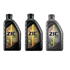 ZIC X9 X7 ZERO 0W16 0W20 0W30 가솔린 디젤 하이브리드 LPG PAO첨가 지크 제로 1L