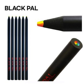 Eye Ball Pencil 블랙펄 7색 색연필 KN-06 무지개색연필 (12개입)