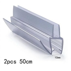 샤워부스 물막이 프로파일 유리 문 쫄대 욕실 바닥 화장실 세탁실 욕조 스크린 도어용 목욕 샤워 도장 스트립 50cm 교체 웨더 4-6mm 간격 6mm 8mm 10mm 12mm 20, CHINA_10mm 1