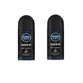 니베아 롤온 맨 딥 데오드란트 MAN DEEP, 50ml, 2개