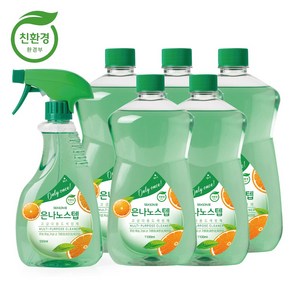 은나노스텝 시즌3 다용도 세정제 6종세트 [550ml 1개+리필 1 100ml 5개(스프레이 1개 포함)], 1개, 550ml