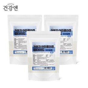 건강앤 300달톤 초 저분자 어린 피쉬 콜라겐 펩타이드 분말 가루 100% 500g 스푼증정, 3개